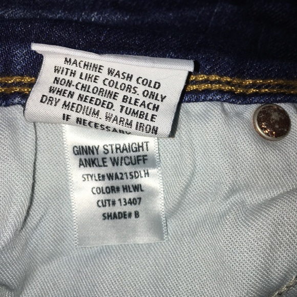 Hudson Ginny Straight ankle with cuff size 27 - Picture 3 of 7